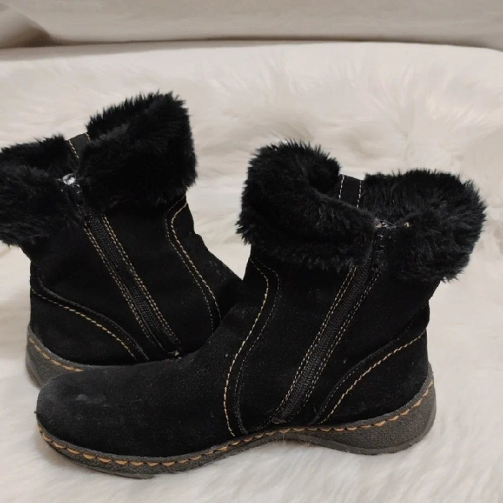 FOR @wanjean BareTraps Black Winter Rain Boots with Faux Fur Lining Sz.10
